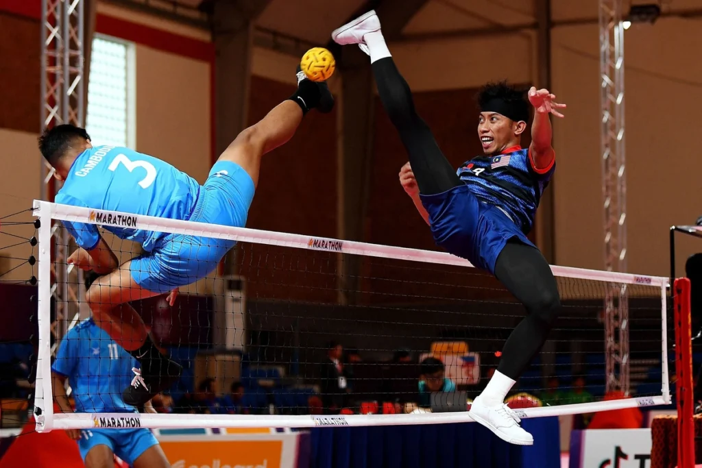 Sepak Takraw is not too well known here in the US, but it is played pretty regularly in Asia